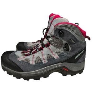Salomon Women's Gray and Pink Hiking Boots